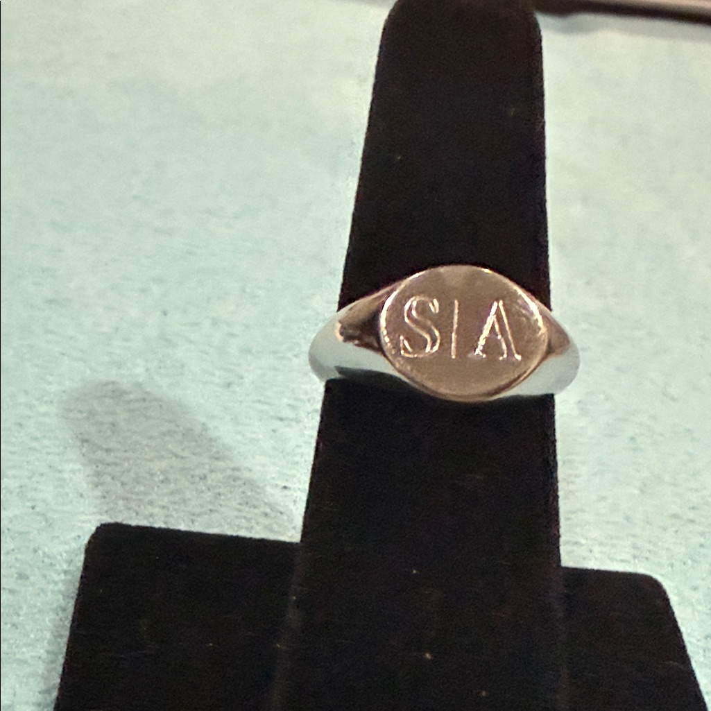 Silver Engraved Ring Sa